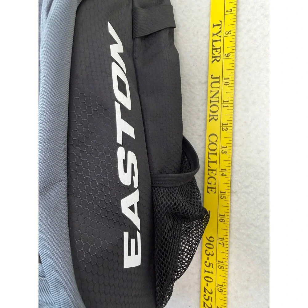 Easton Baseball Softball Equipment Backpack Black Grey Ripstop Fence Hook Bag